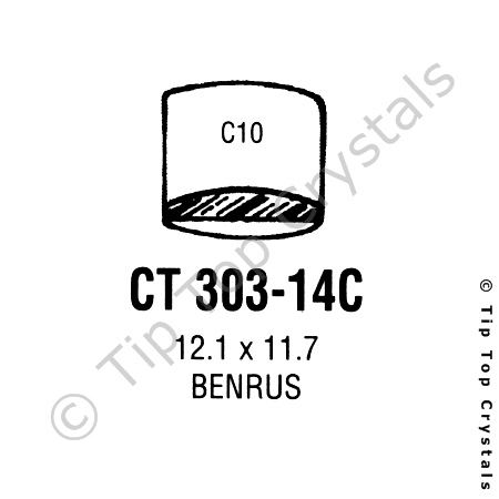 GS CT303-14C Watch Crystal