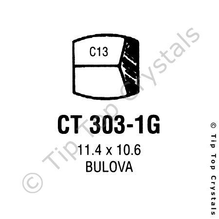 GS CT303-1G Watch Crystal