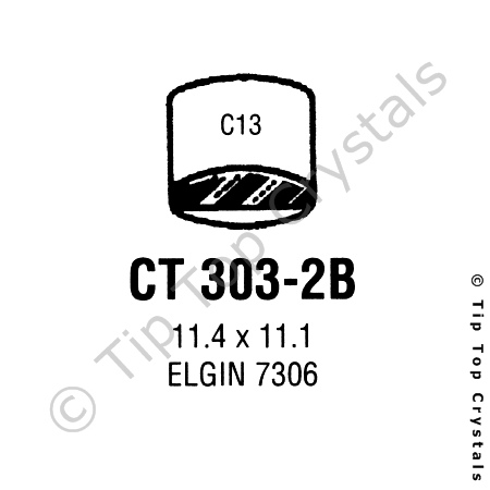 GS CT303-2B Watch Crystal
