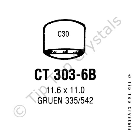 GS CT303-6B Watch Crystal