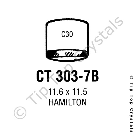 GS CT303-7B Watch Crystal