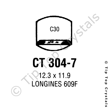 GS CT304-7 Watch Crystal