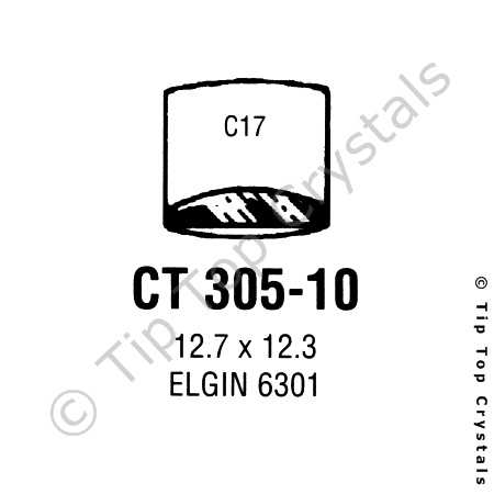 GS CT305-10 Watch Crystal