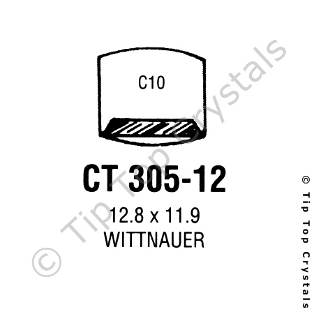 GS CT305-12 Watch Crystal