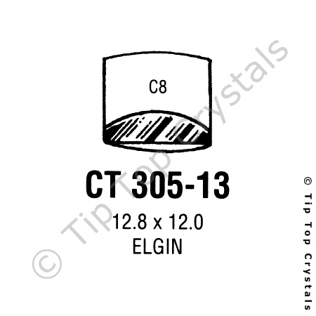 GS CT305-13 Watch Crystal