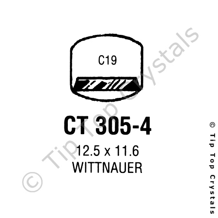 GS CT305-4 Watch Crystal