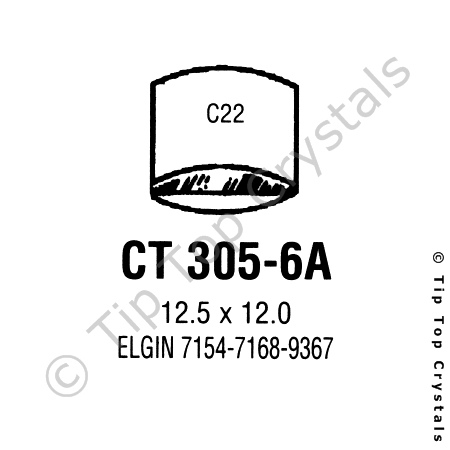 GS CT305-6A Watch Crystal