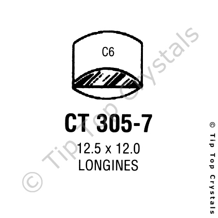 GS CT305-7 Watch Crystal