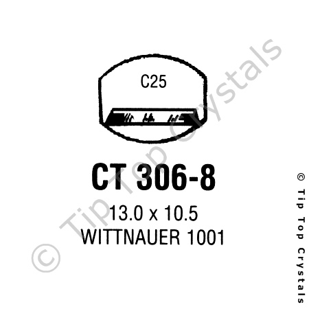 GS CT306-8 Watch Crystal