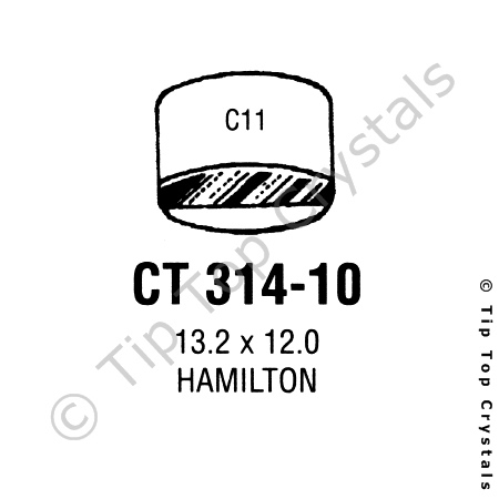 GS CT314-10 Watch Crystal