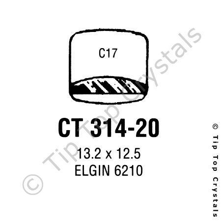 GS CT314-20 Watch Crystal