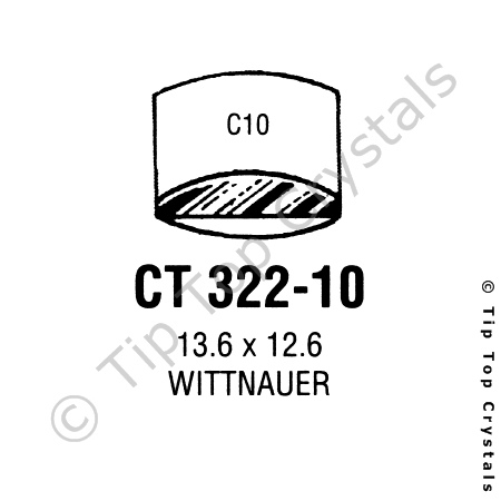 GS CT322-10 Watch Crystal