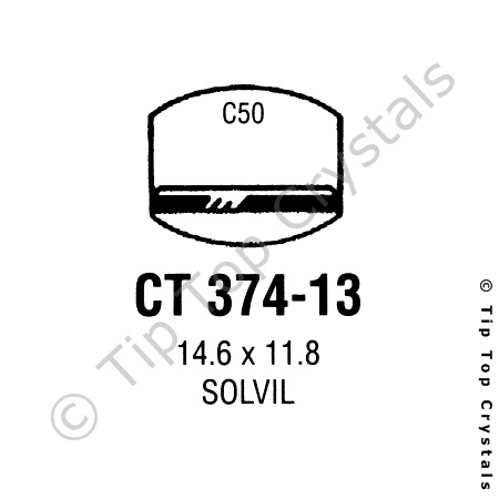 GS CT374-13 Watch Crystal