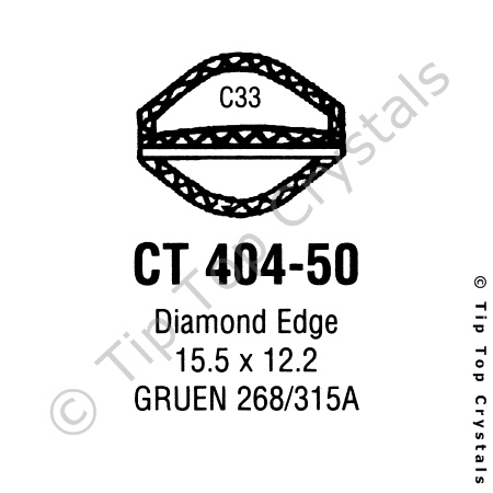 GS CT404-50 Watch Crystal