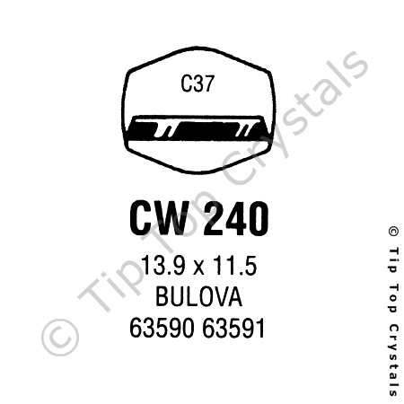 GS CW240 Watch Crystal
