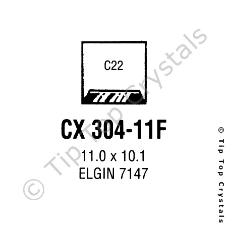 GS CX304-11F Watch Crystal