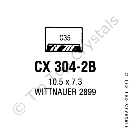 GS CX304-2B Watch Crystal