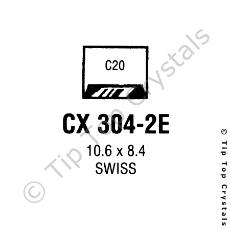 GS CX304-2E Watch Crystal