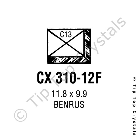 GS CX310-12F Watch Crystal