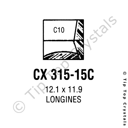 GS CX315-15C Watch Crystal