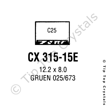 GS CX315-15E Watch Crystal