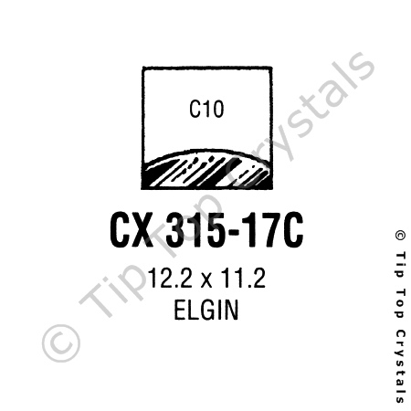 GS CX315-17C Watch Crystal