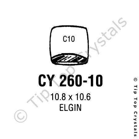 GS CY260-10 Watch Crystal