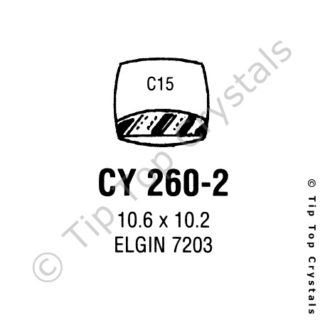 GS CY260-2 Watch Crystal