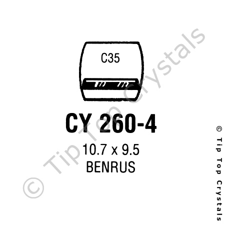 GS CY260-4 Watch Crystal