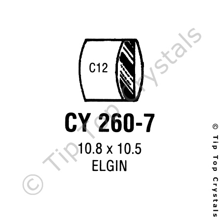 GS CY260-7 Watch Crystal