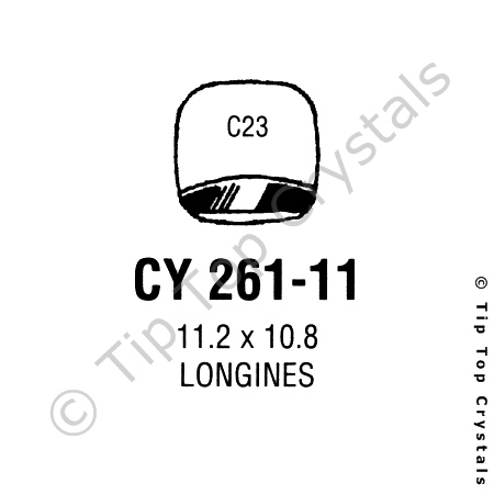 GS CY261-11 Watch Crystal