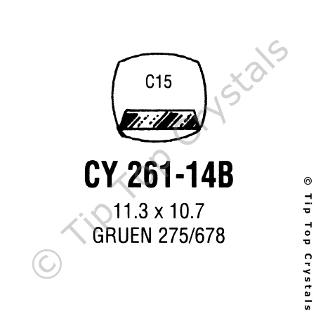 GS CY261-14B Watch Crystal