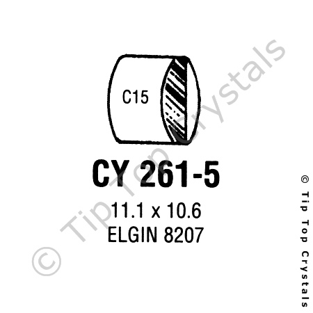 GS CY261-5 Watch Crystal