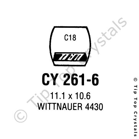 GS CY261-6 Watch Crystal