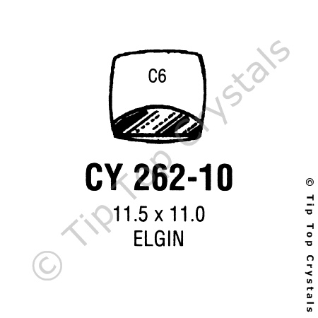 GS CY262-10 Watch Crystal