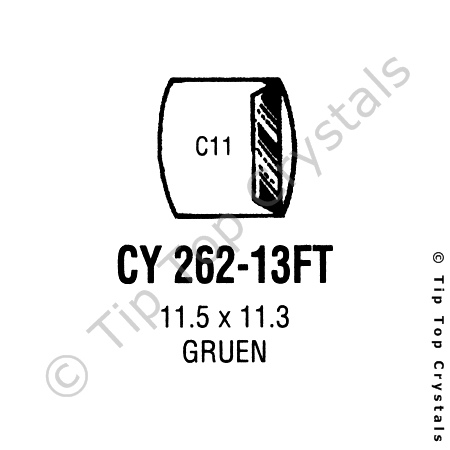 GS CY262-13FT Watch Crystal
