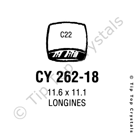 GS CY262-18 Watch Crystal