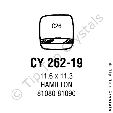 GS CY262-19 Watch Crystal