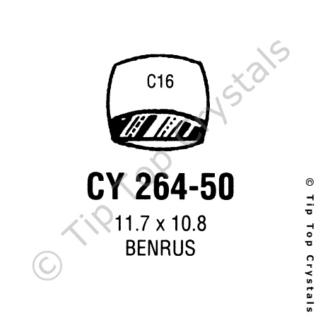 GS CY264-50 Watch Crystal