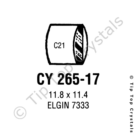GS CY265-17 Watch Crystal