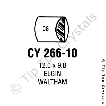 GS CY266-10 Watch Crystal