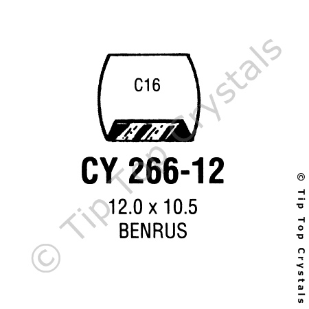 GS CY266-12 Watch Crystal
