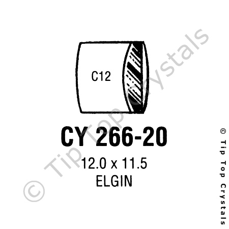 GS CY266-20 Watch Crystal