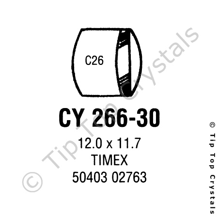 GS CY266-30 Watch Crystal