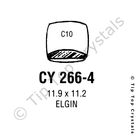 GS CY266-4 Watch Crystal