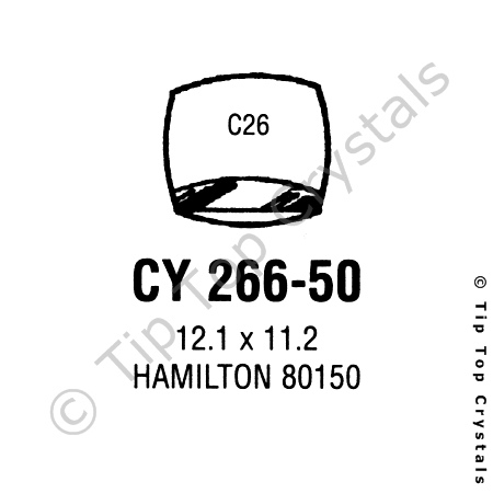 GS CY266-50 Watch Crystal