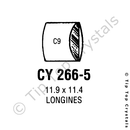 GS CY266-5 Watch Crystal