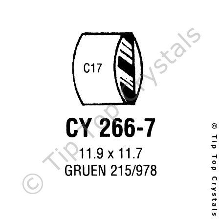 GS CY266-7 Watch Crystal