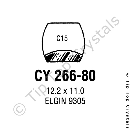 GS CY266-80 Watch Crystal