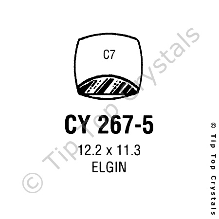 GS CY267-5 Watch Crystal